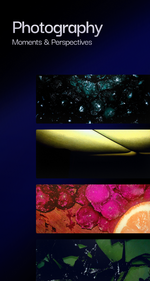 Selected work — Photography